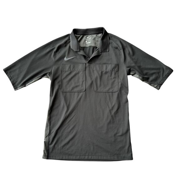 Nike Dri-FIT Referee Jersey Polo Shirt Black Men’s Medium AA0735-010 Sports - Picture 4 of 8